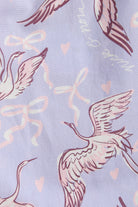 Closeup detail shot of 100% Cotton Birds of a Feather Print by Nick & Nora