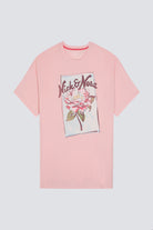Product shot of Blossom graphic on Oversized Sleep Tee Shirt by Nick & Nora
