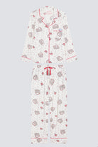 Studio shot of Let's Eat Cake Long Sleeve Pajama Set by Nick & Nora