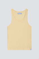 Product shot of Butter Yellow Racerback Sleep Tank Top by Nick & Nora