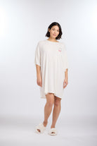 Model in Sweet Dreams Oversized Sleep Tee Shirt by Nick & Nora